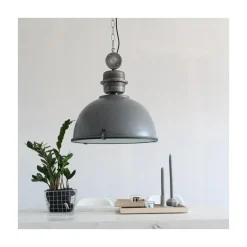 Steinmex Hanglampen|Sammy 1-lichts Hanglamp Grijs 42cm