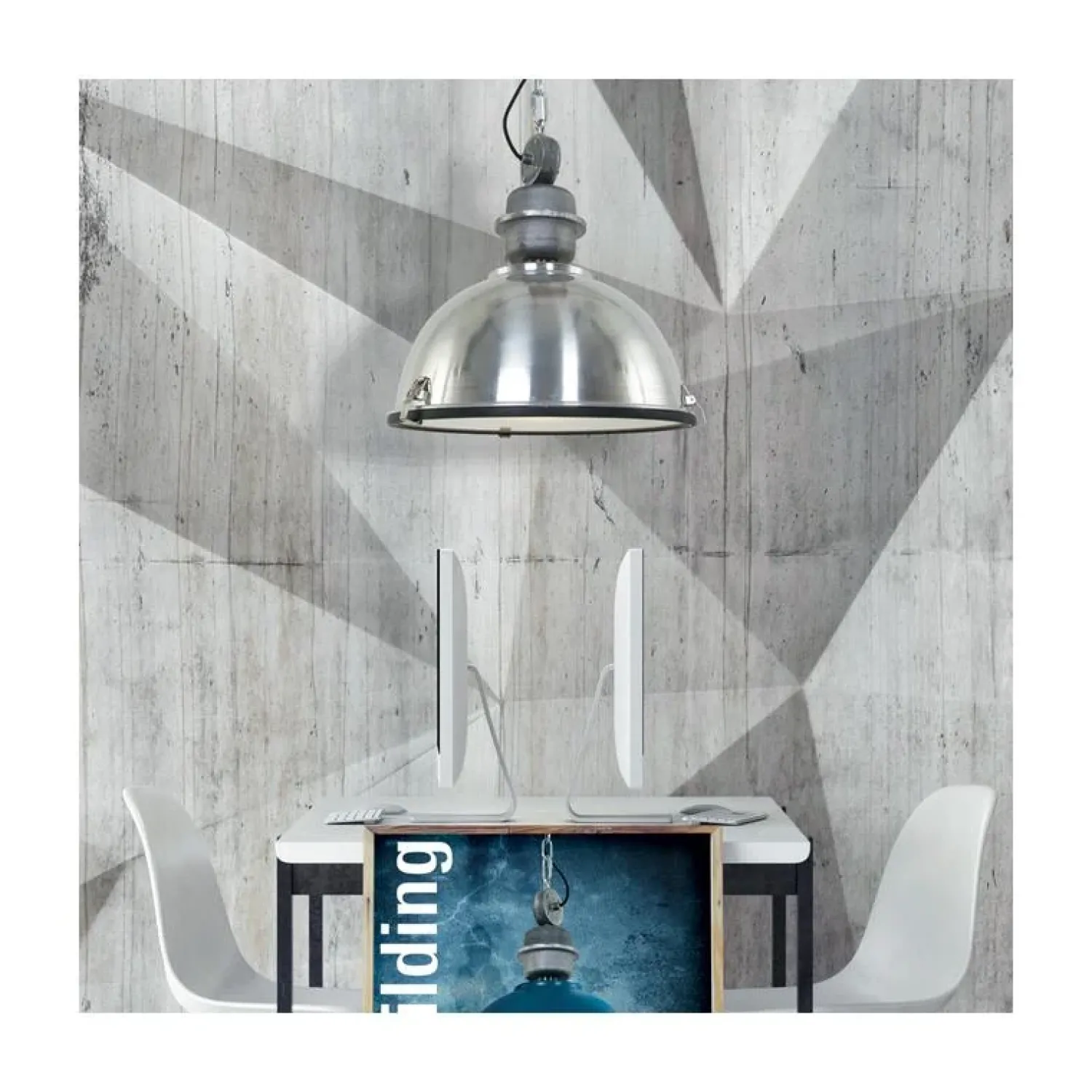 Steinmex Hanglampen|Sammy 1-lichts Hanglamp Staal 42cm