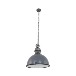 Steinmex Hanglampen|Sammy 1-lichts Hanglamp XL Grijs 52cm