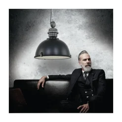 Kalfort Hanglampen|Sammy 1-lichts Hanglamp XL Zwart 52cm