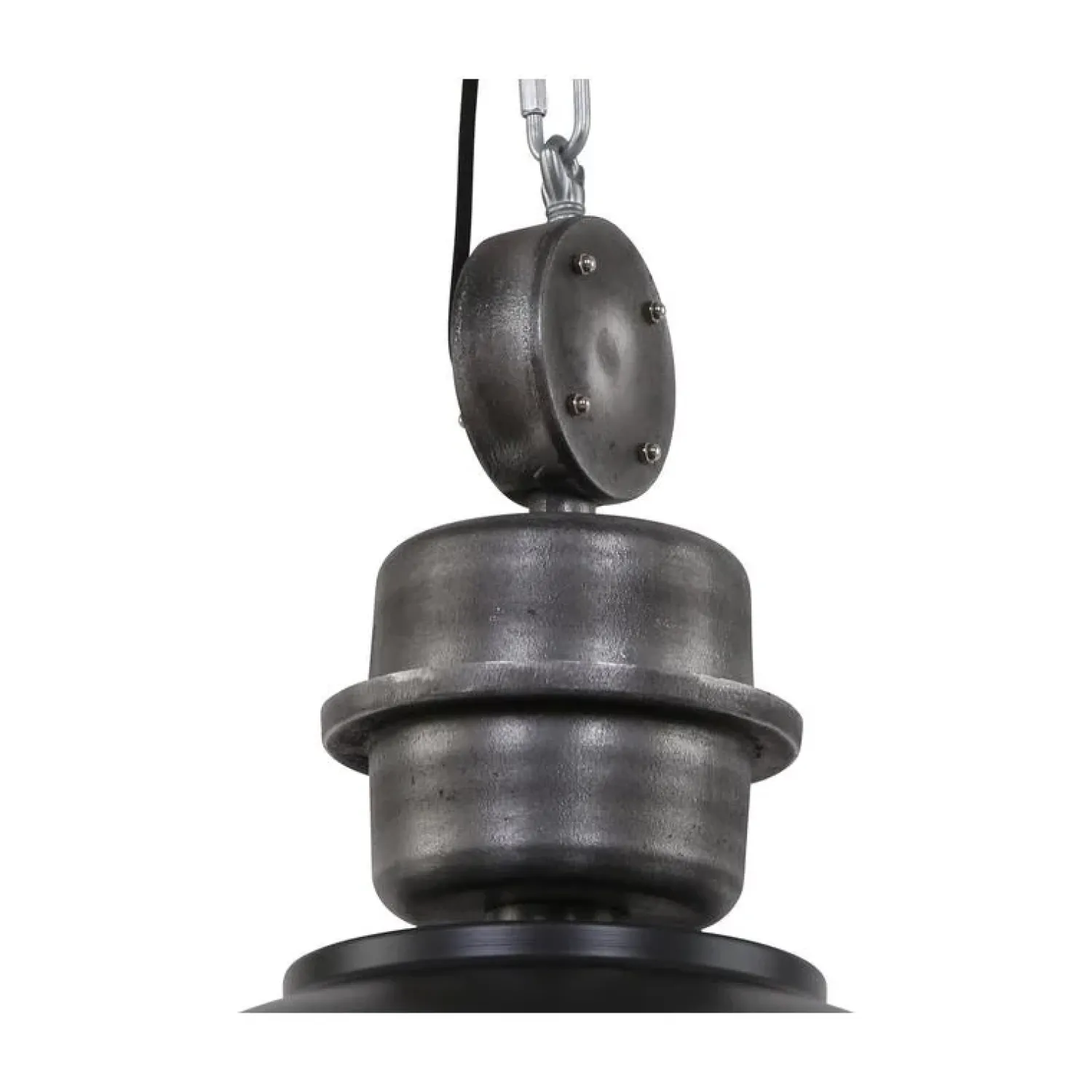 Kalfort Hanglampen|Sammy 1-lichts Hanglamp XL Zwart 52cm