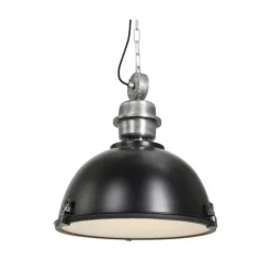 Trading Lighting Hanglampen|Sammy 1-lichts Hanglamp Zwart 42cm