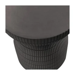 WOOOD Bijzettafels|Samson Bijzettafel Rond Donkerbruin 37cm