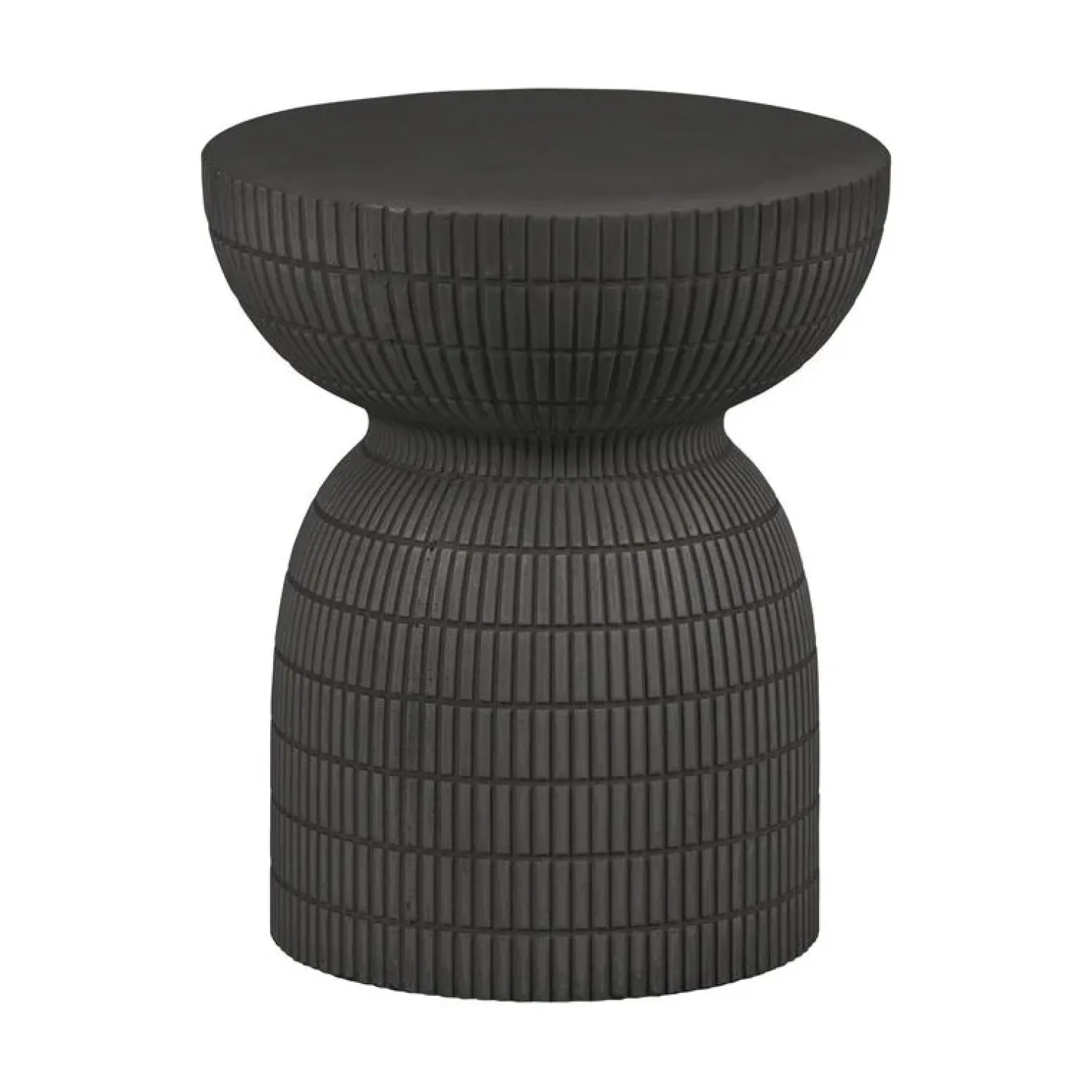 WOOOD Bijzettafels|Samson Bijzettafel Rond Donkerbruin 37cm
