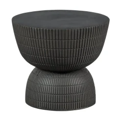 WOOOD Bijzettafels|Samson Bijzettafel Rond Donkerbruin 40cm