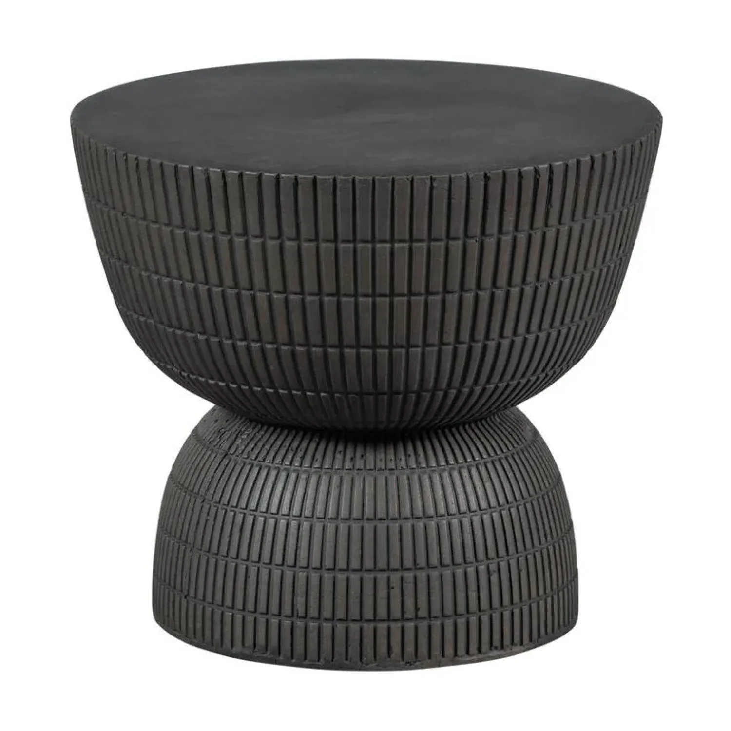 WOOOD Bijzettafels|Samson Bijzettafel Rond Donkerbruin 40cm