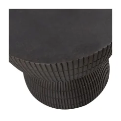 WOOOD Bijzettafels|Samson Bijzettafel Rond Donkerbruin 40cm