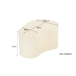 Livingfurn Salontafels|Sandy organische Salontafel Zand 70cm
