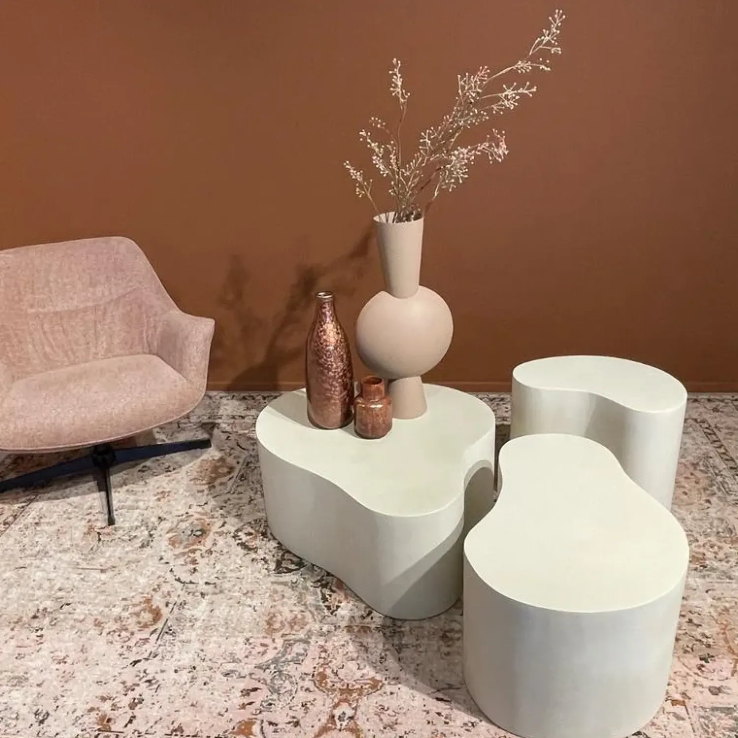 Livingfurn Salontafels|Sandy organische Salontafel Zand 85cm