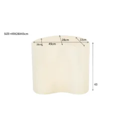 Livingfurn Salontafels|Sandy organische Salontafel Zand 50cm