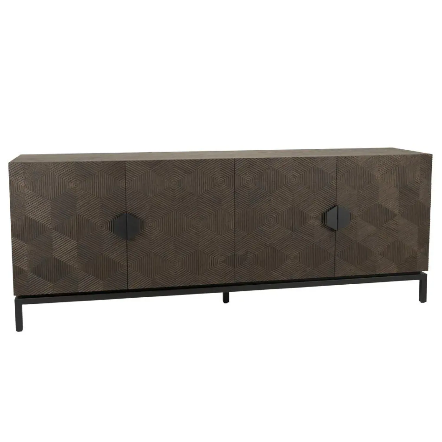 Tower living Dressoirs|Industriele Kasten|San Marino Dressoir Eikenhout 210 cm