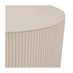 WOOOD Bijzettafels|Sanne Bijzettafel Rond MDF Beige 60cm