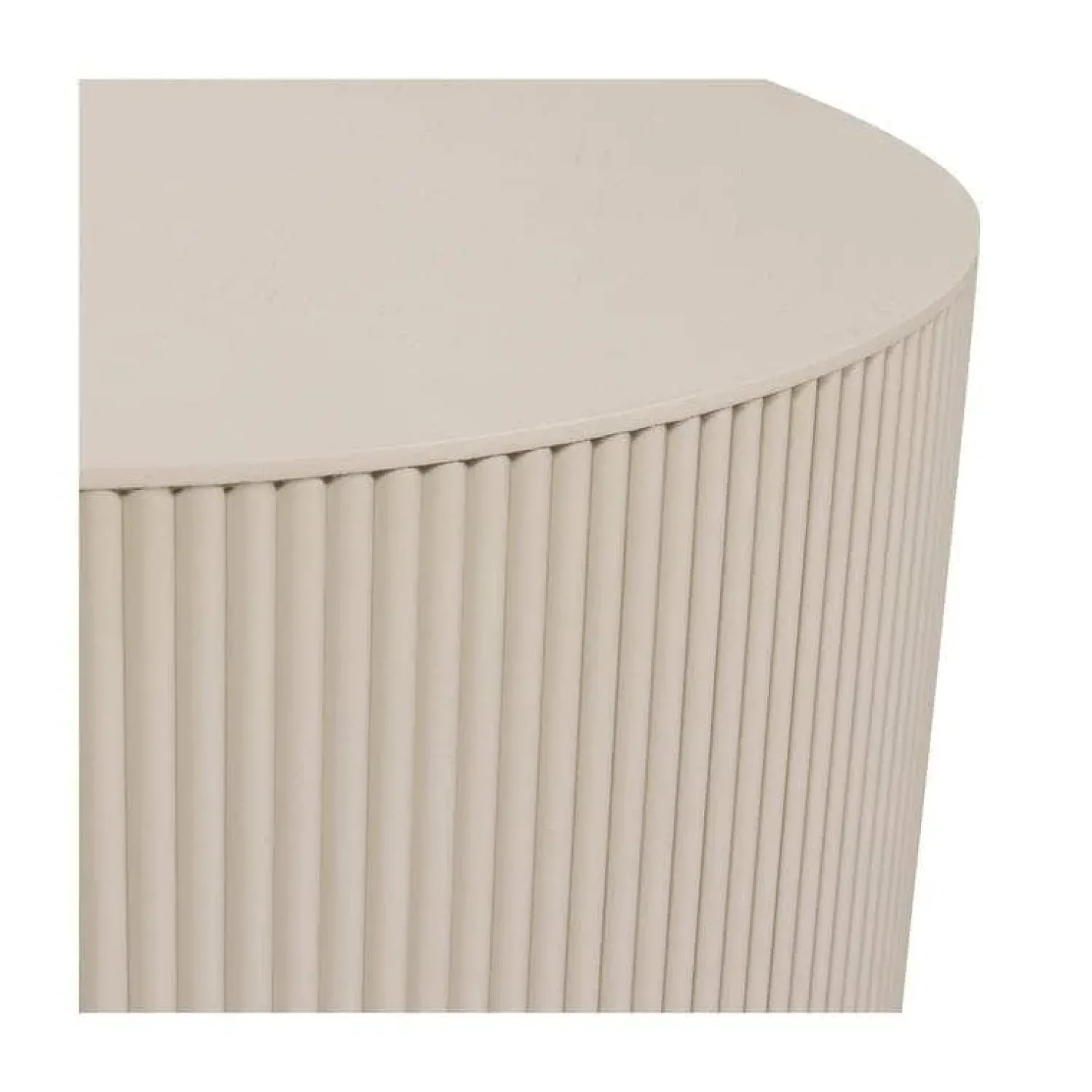 WOOOD Bijzettafels|Sanne Bijzettafel Rond MDF Beige 60cm