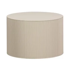 WOOOD Bijzettafels|Sanne Bijzettafel Rond MDF Beige 60cm