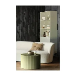 WOOOD Bijzettafels|Sanne Bijzettafel Rond MDF Militair Groen 60cm