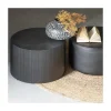 WOOOD Bijzettafels|Sanne Bijzettafel Rond MDF Zwart 60cm