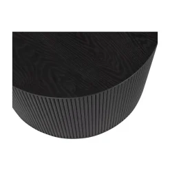 WOOOD Bijzettafels|Sanne Bijzettafel Rond MDF Zwart 60cm