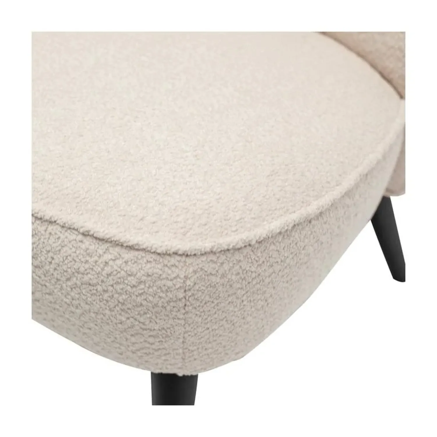 WOOOD Eetkamerbanken|Eetkamerbanken|Sara Bankje Boucle Creme 110cm