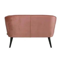 WOOOD Eetkamerbanken|Eetkamerbanken|Sara Bankje Velvet Oud Roze 110cm