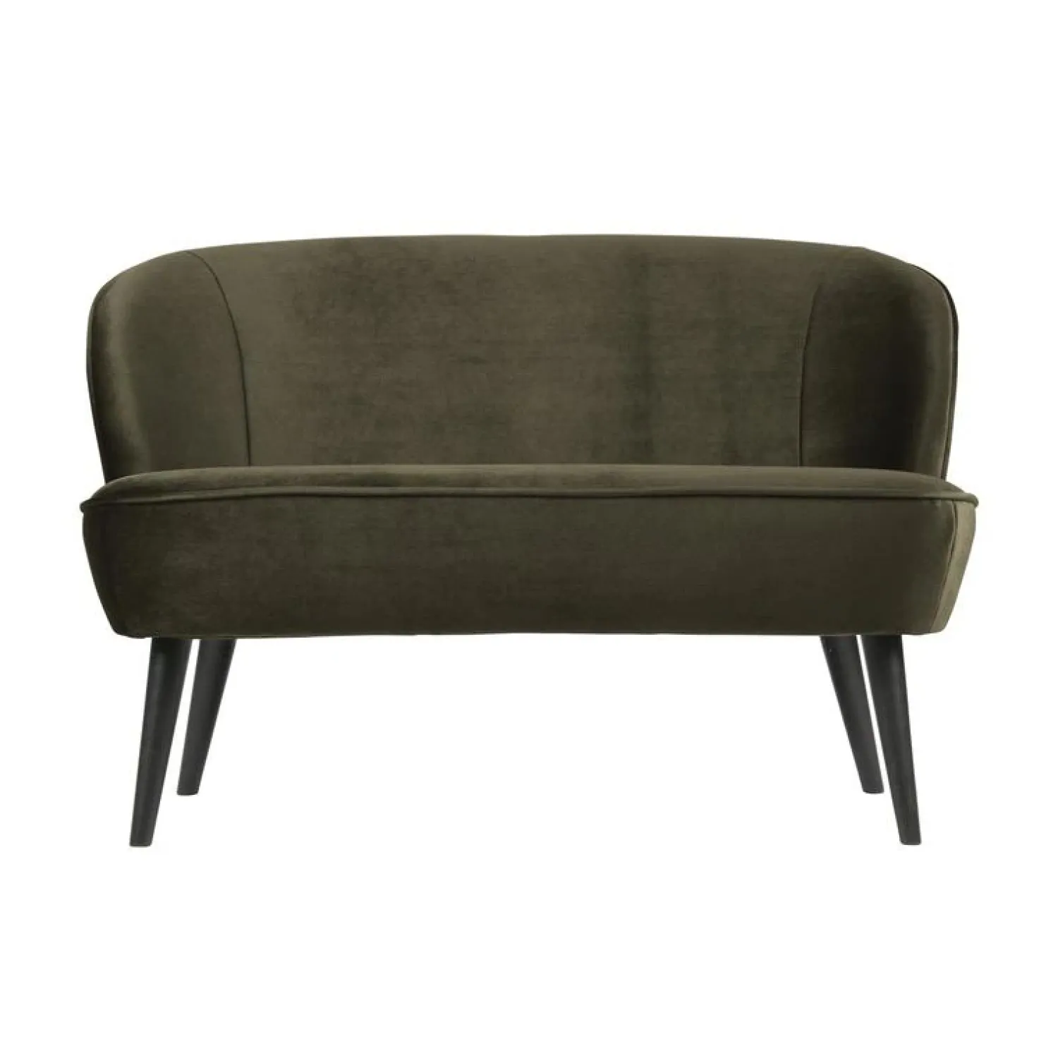 WOOOD Eetkamerbanken|Eetkamerbanken|Sara Bankje Velvet Warm Groen 110cm