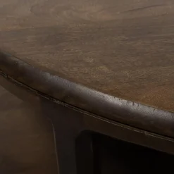 Mysons Bijzettafels|Sara Bijzettafel rond Walnoot 50cm
