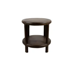 Mysons Bijzettafels|Sara Bijzettafel rond Walnoot 50cm