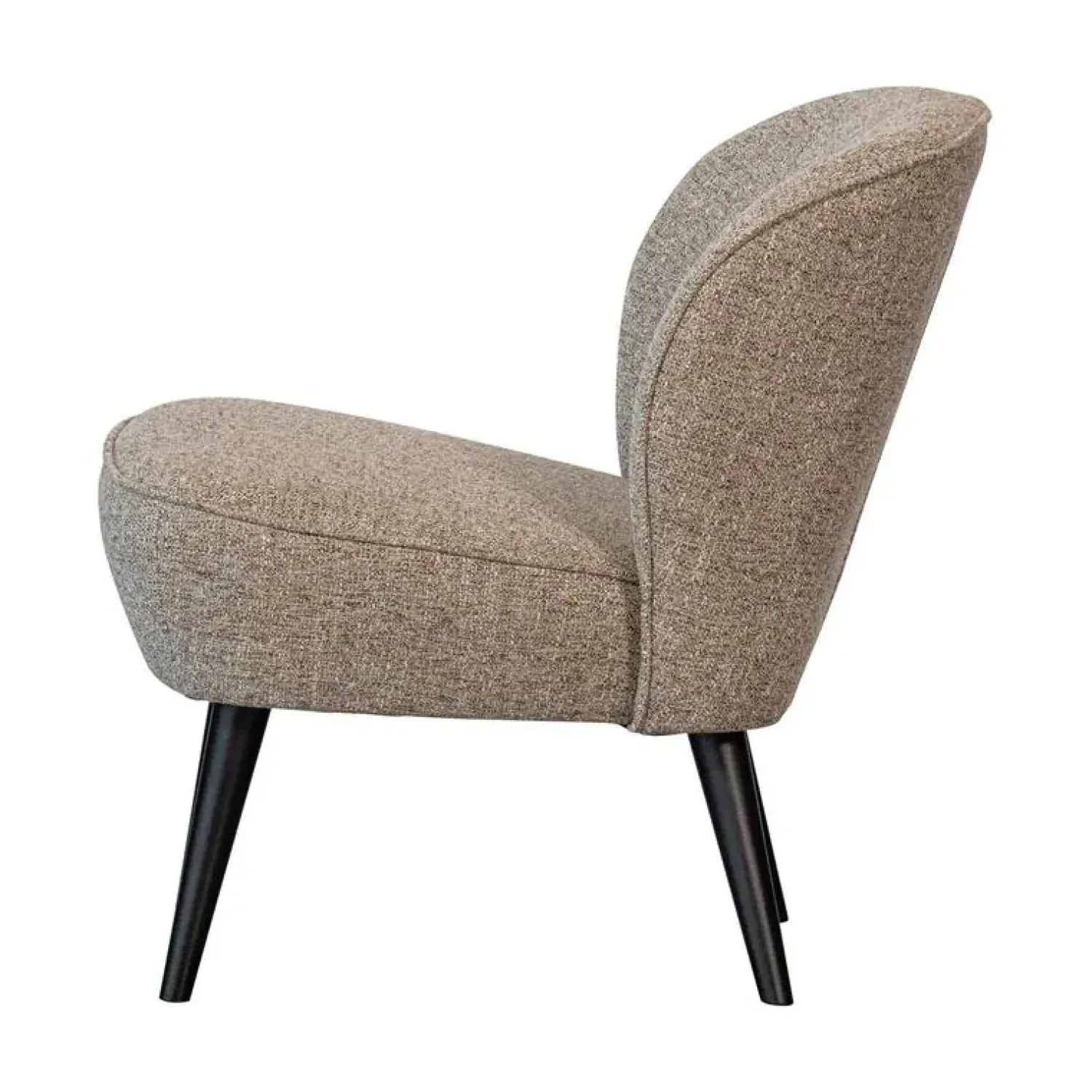 WOOOD Fauteuils|Sara Fauteuil Geweven Stof Naturel Melange