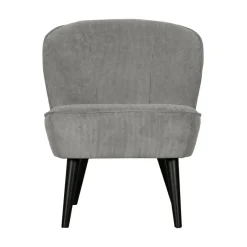 WOOOD Fauteuils|Sara Fauteuil Ribstof Verweerd Groen