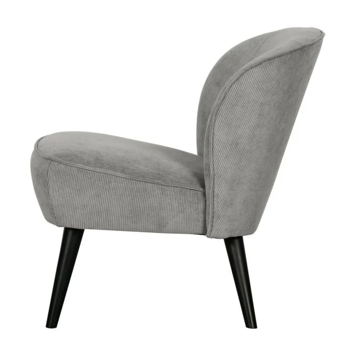 WOOOD Fauteuils|Sara Fauteuil Ribstof Verweerd Groen