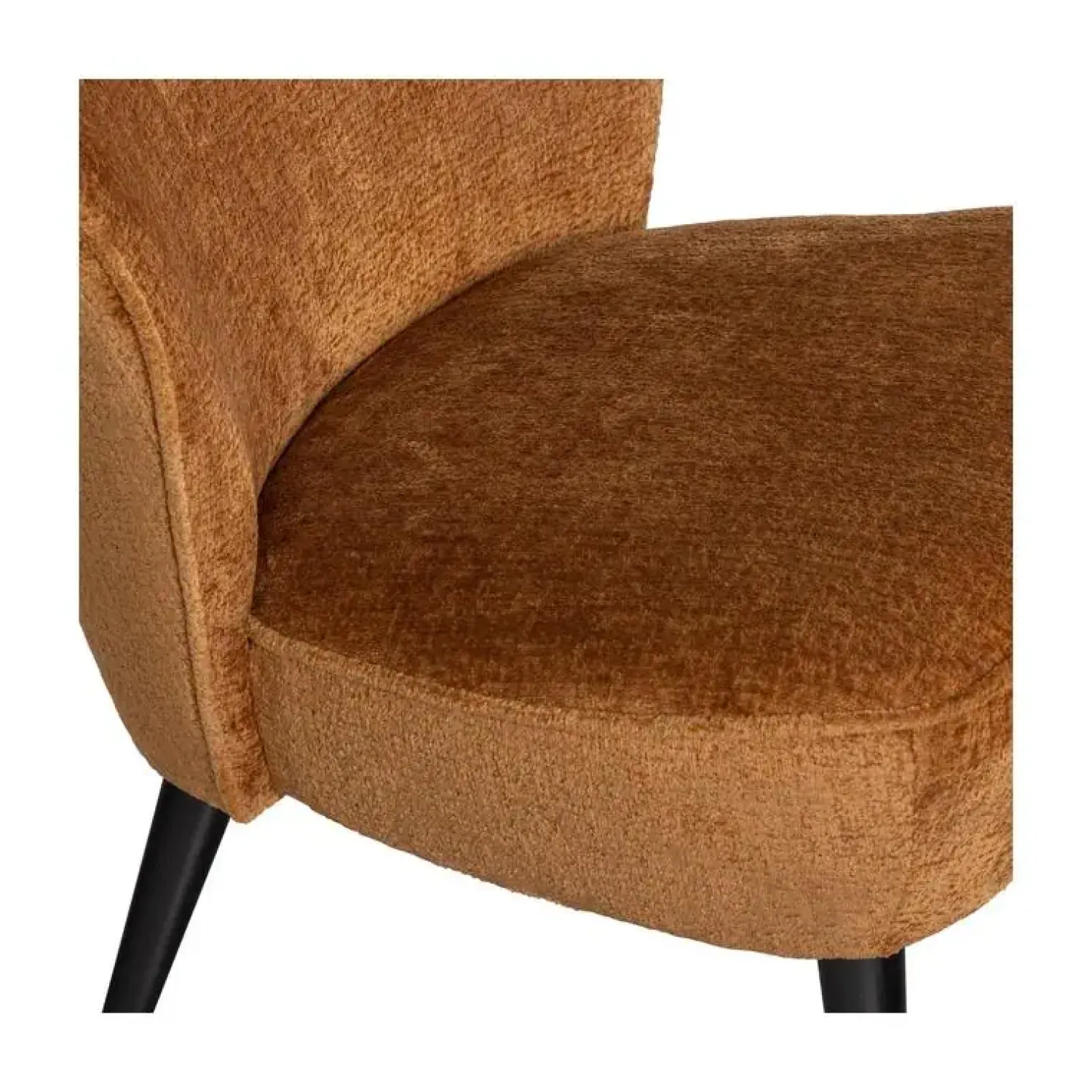WOOOD Fauteuils|Sara Fauteuil Structure Velvet Cognac