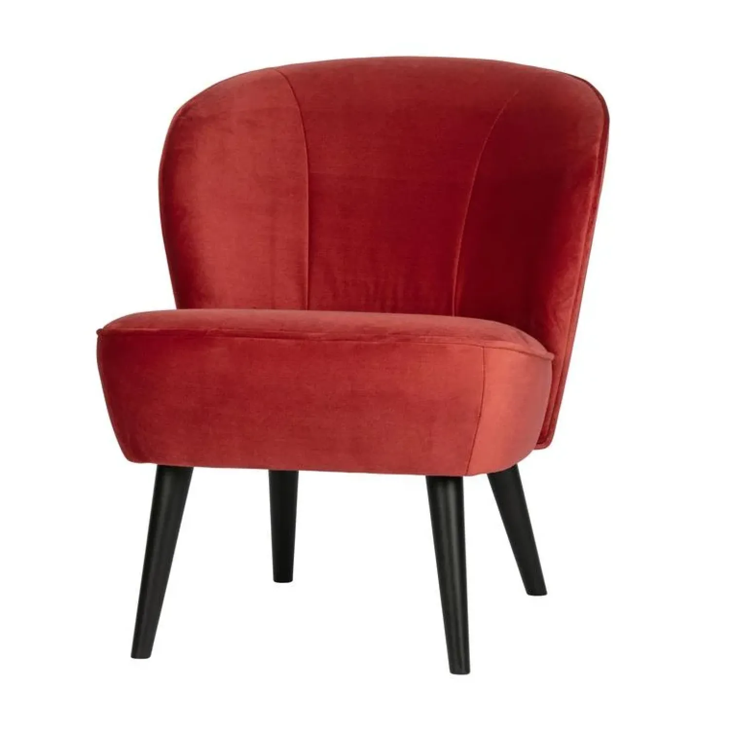 WOOOD Fauteuils|Sara Fauteuil Velvet Framboos