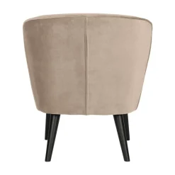 WOOOD Fauteuils|Sara Fauteuil Velvet Khaki