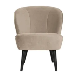WOOOD Fauteuils|Sara Fauteuil Velvet Khaki