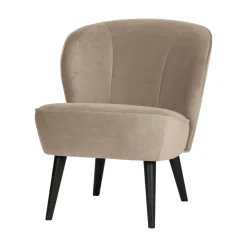 WOOOD Fauteuils|Sara Fauteuil Velvet Khaki