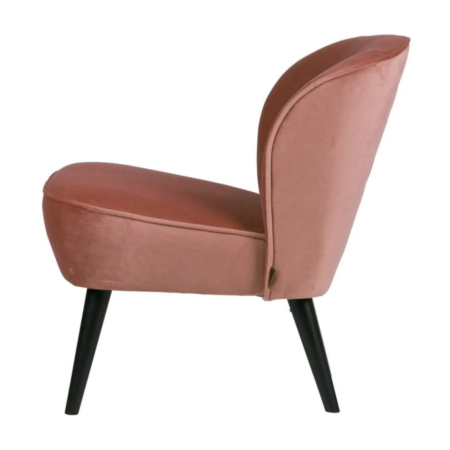 WOOOD Fauteuils|Sara Fauteuil Velvet Oud Roze