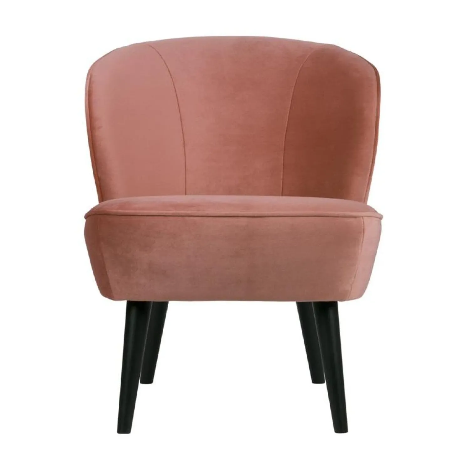 WOOOD Fauteuils|Sara Fauteuil Velvet Oud Roze