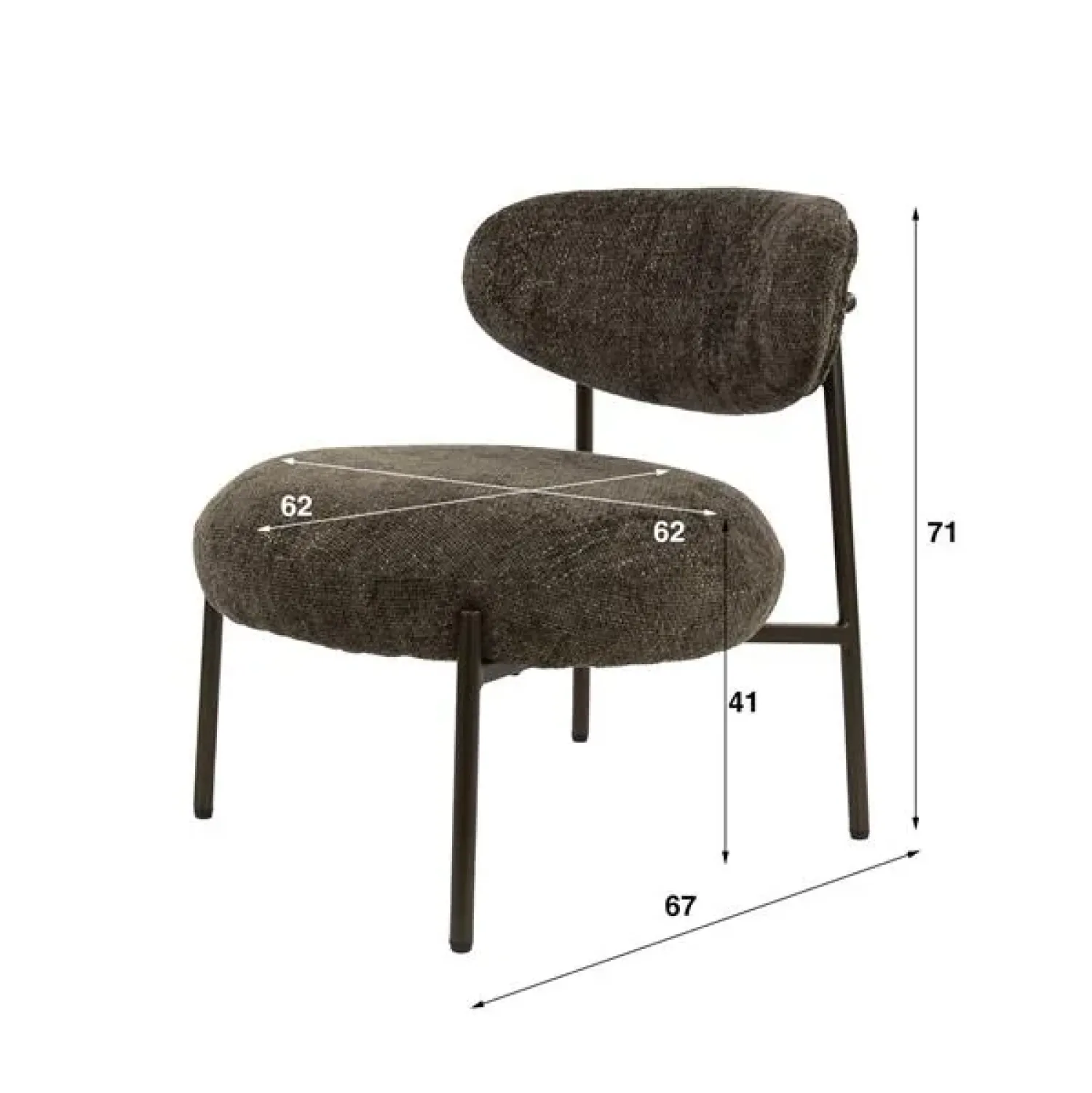 Kalfort Fauteuils|Sarah Fauteuil Bruin