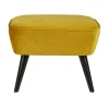 WOOOD Hockers|Sara Hocker Op Poten Velvet Oker 56cm