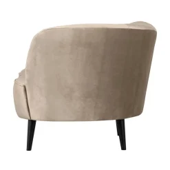 WOOOD Loungebanken|Fauteuils|Sara Lounge Fauteuil Links Velvet Khaki 112cm