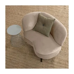 WOOOD Loungebanken|Fauteuils|Sara Lounge Fauteuil Links Velvet Khaki 112cm