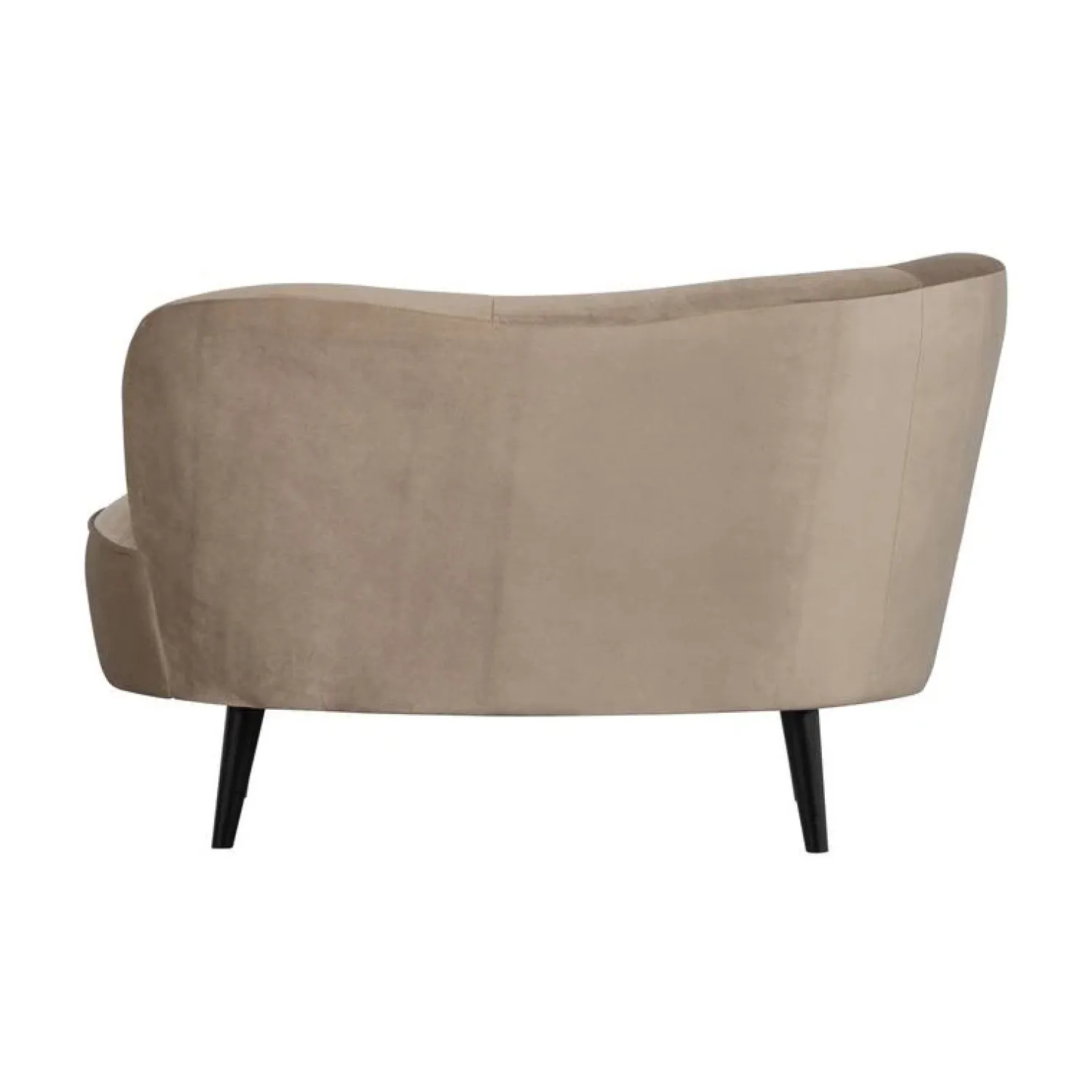 WOOOD Loungebanken|Fauteuils|Sara Lounge Fauteuil Links Velvet Khaki 112cm