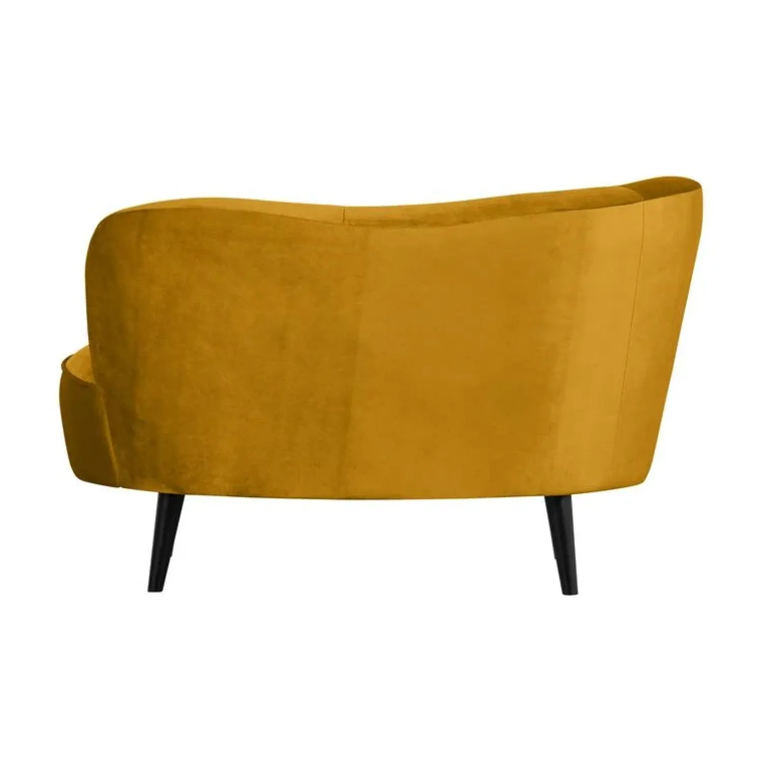 WOOOD Loungebanken|Fauteuils|Sara Lounge Fauteuil Links Velvet Oker 112cm