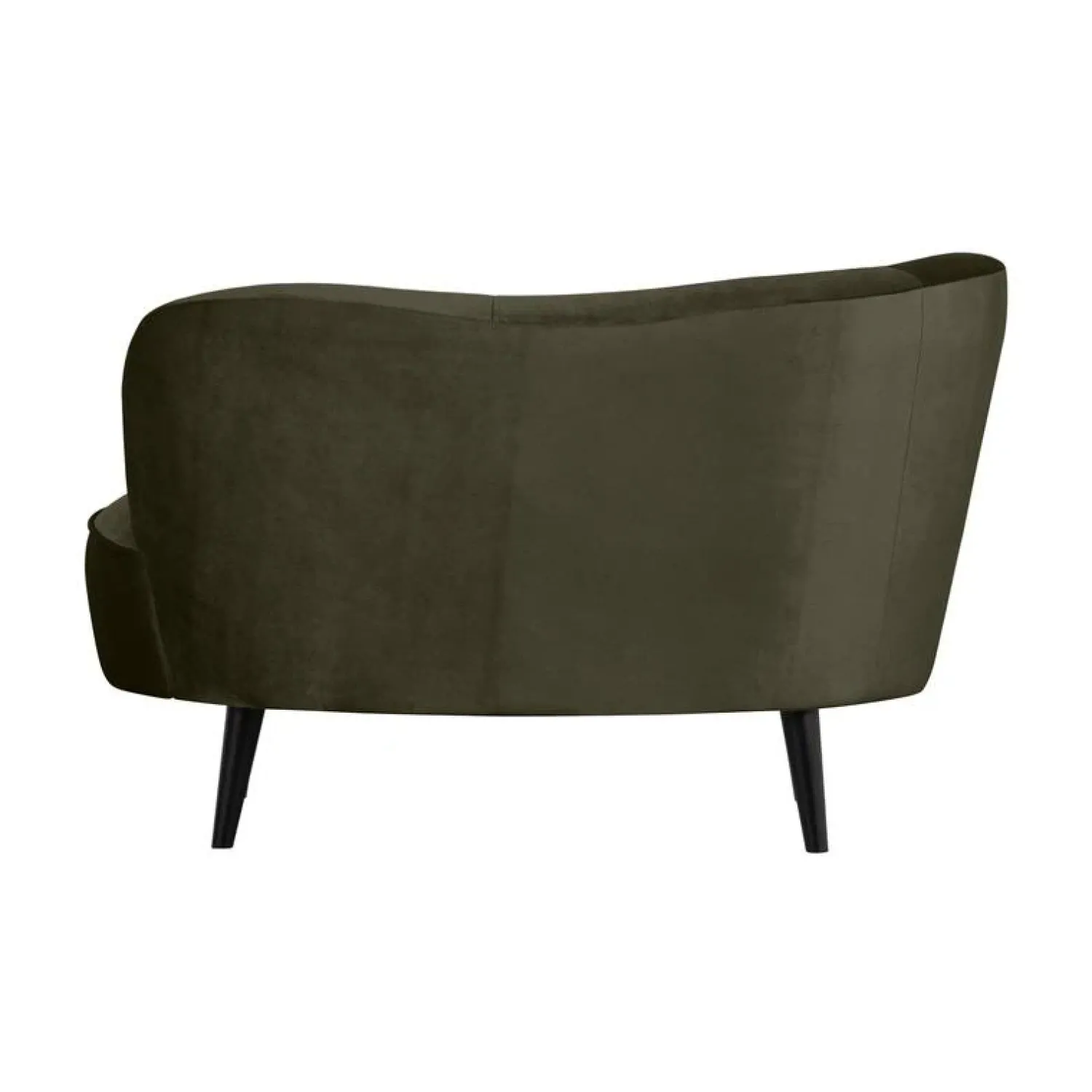 WOOOD Loungebanken|Fauteuils|Sara Lounge Fauteuil Links Velvet Warm Groen 112cm