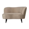 WOOOD Loungebanken|Fauteuils|Sara Lounge Fauteuil Rechts Velvet Khaki 112cm