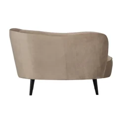 WOOOD Loungebanken|Fauteuils|Sara Lounge Fauteuil Rechts Velvet Khaki 112cm