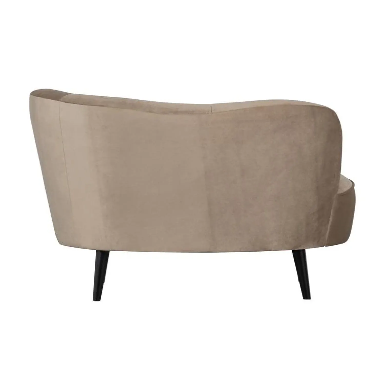 WOOOD Loungebanken|Fauteuils|Sara Lounge Fauteuil Rechts Velvet Khaki 112cm