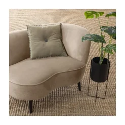 WOOOD Loungebanken|Fauteuils|Sara Lounge Fauteuil Rechts Velvet Khaki 112cm