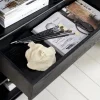 LykkeHome Wandkasten|Industriele Kasten|Sarita wandkast zwart eikenhoutfineer 110cm