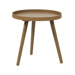 WOOOD Bijzettafels|Sasha Bijzettafel rond Honinggeel 41cm