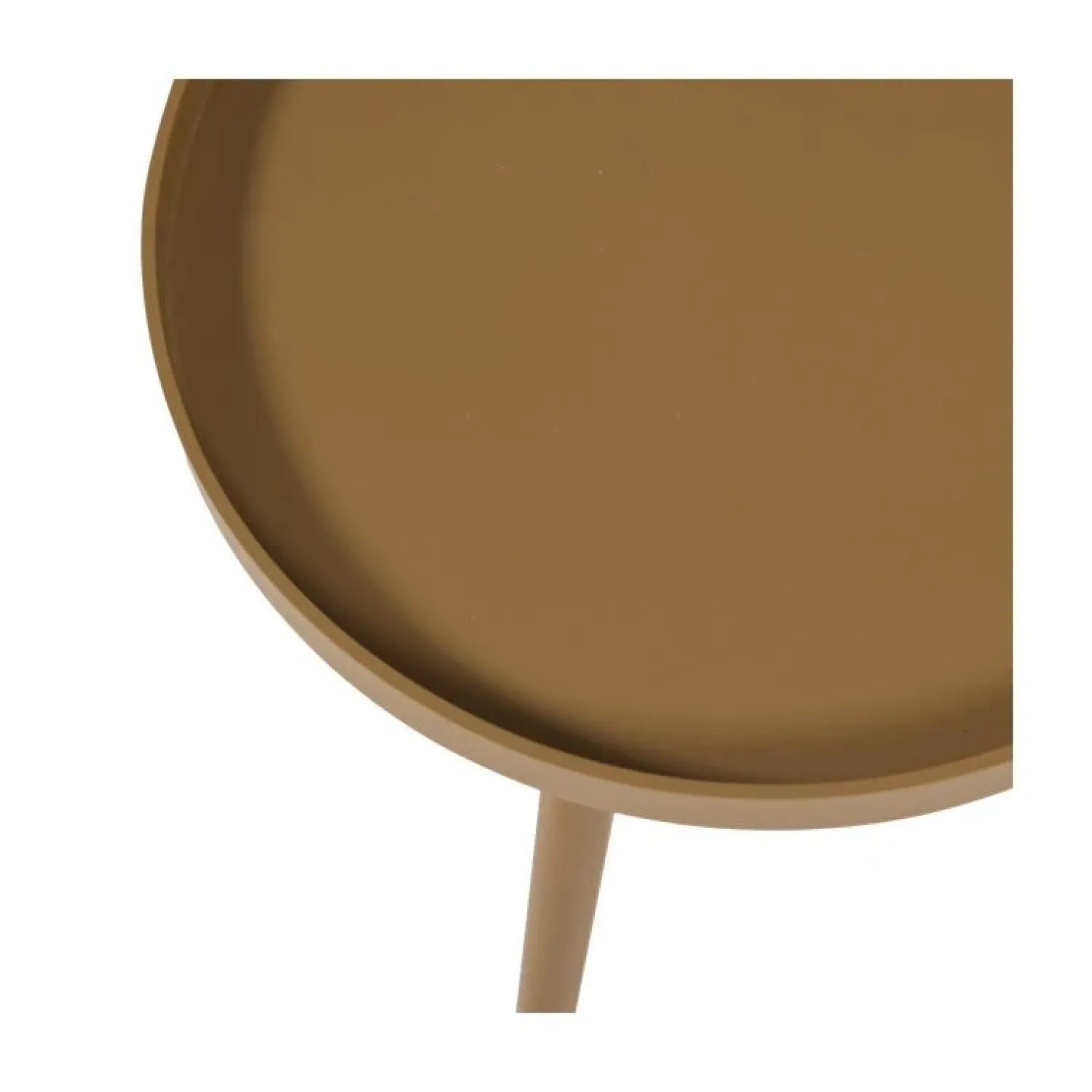 WOOOD Bijzettafels|Sasha Bijzettafel rond Honinggeel 41cm